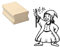 Stempel Holzstempel Motivstempel « ZAUBERER junior » Scrapbooking - Kinderstempel