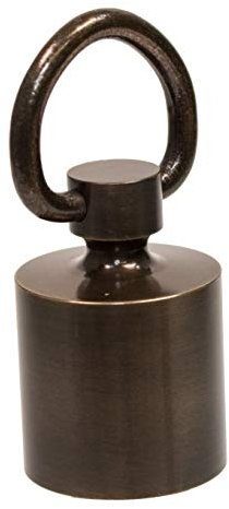 HAMBURGER TAUWERK-FABRIK EST. 1901 Seilendkappe mit Ring Bronziert für 40mm Handlaufseil