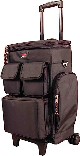 Gator Cases GK-LT25W Lightweight Rolling Backpack Case for 25 Note Micro-Controllers and Laptop