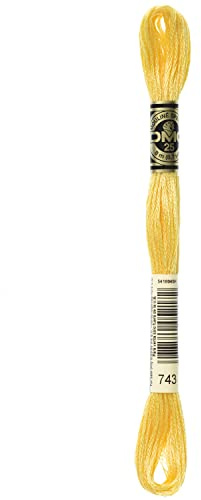 DMC Stranded Cotton Embroidery Thread 743 - per Skein