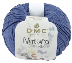 DMC Natura Yarn, 100% Cotton, Blue Knight (N53), 50g