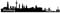 Skyline4u Aufkleber Hamburg Skyline viele Farben 15 x 3cm schwarz