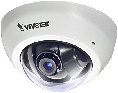 VIVOTEK FD8166A ultrakompakte Fixed Dome Netzwerkkamera (2Megapixel, 1080p, 2,8mm Fix Objektiv, Blickwinkel 113 Grad) weiß