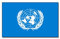 BANDERA DE LAS NACIONES UNIDAS 90 x 150 cm poliéster ligero - Bandera de la ONU 150x90cm - Ojales metálicos