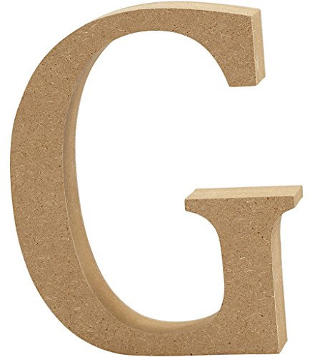 Creativ G MDF Buchstabe, braun, 13 x 2 cm