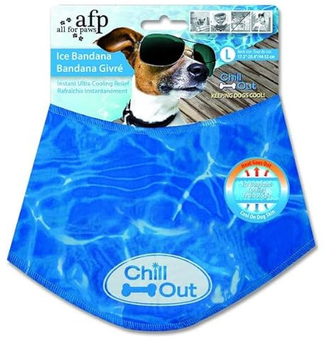All for Paws Chill Out ice bandana - Cooling scarf for dogs - Size: L - For summer