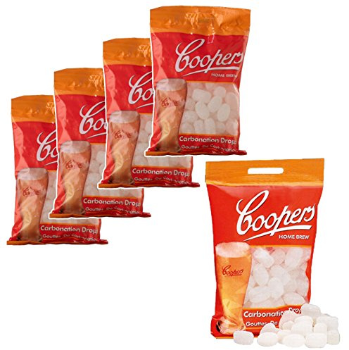 5X Coopers Carbonation Drops 80 250g Sugar Tablets for Priming Beer & Cider