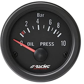 Simoni Racing OP/B Elektrische Öldruckanzeige Sensoren, Retro Lighted, White Face