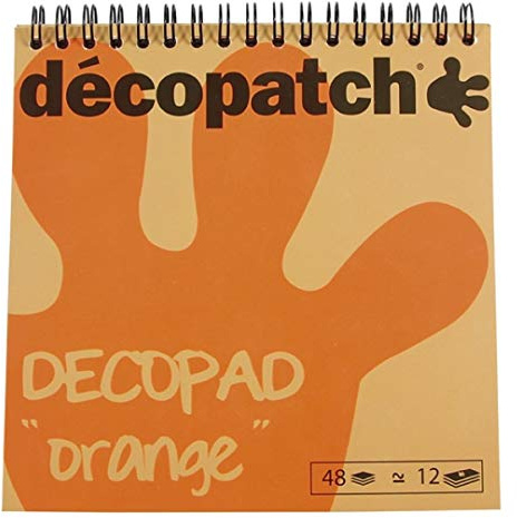 Décopatch Decopad - Orange Papers, 1x15x16cm