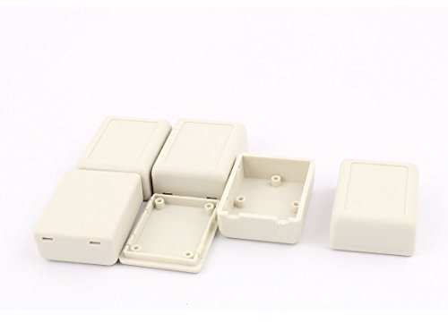 sourcing map 46x36x18mm wasserdichte Kunststoffgehäuse Gehäuse DIY Anschlussdose 5Stk