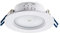 HUBER Motion Downlight [8W 710lm] Warm White with PIR Motion Sensor 360° Flush-Mounted Recessed Spotlight for Indoor Use