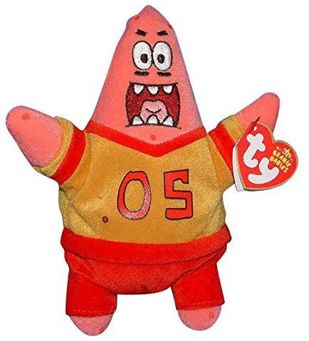Ty Patrick Spongebob Football Star Beanie 18 cm