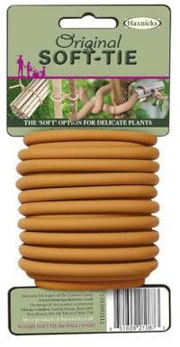 Haxnicks Woody Soft Tie Garden Tie | Gentle Plant Support | Reusable Alternative To Garden Twine | 5m Brown | Tie060101