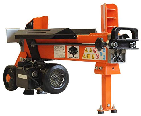 Forest Master Robuster elektrischer Holzscheiter-Splitter für Holzscheite, 6 Tonnen mit Dublade und RAM-Stopp