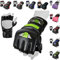 BeSmart MMA (Mixed Martial Arts), Grappling-Handschuhe (Griffkampf), UFC, Gel Tech, Thaiboxen, aus Rex Leder (Anilinleder), Herren, Green Mesh, Large
