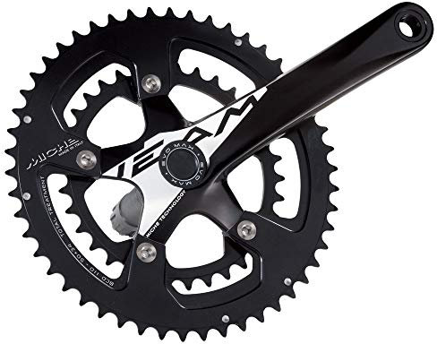 MICHE Unisex Team Evo Max CNC Kurbelsatz, Schwarz, 170 mm / 34-50 dientes