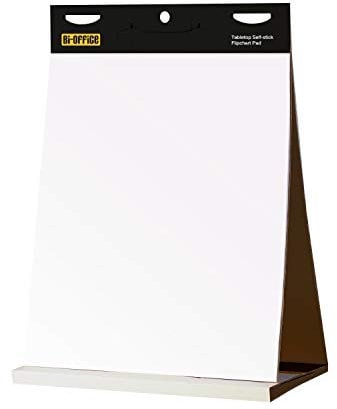 Bi-Office FL148303 Tischaufsteller Flipchartblock mit mehrfachklebenden Blättern