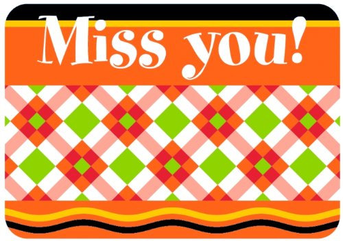 Goldbach, Sahneschnittchen, Postkarte mit abgerundeten Ecken, Miss you!