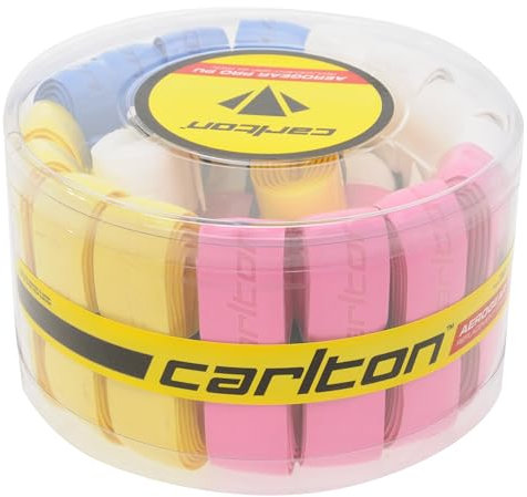 Carlton Unisex-Adult Aerogear Pro Badminton Overgrip, Pink/White, One Size