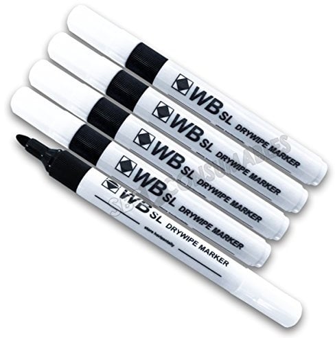 WB Pack of 50 Black Ink SL Whiteboard Flipchart Marker Pens. Drywipe. Brand: WB, Tip: Bold, Type: Whiteboard Marker, Product: Pen, Category: 201064031