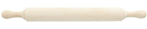 LACOR 68154 Teigroller Buchenholz 40 cm | Langlebiges Profi-Utensil; entwickelt für optimale Leistung und schnelle, unkomplizierte Reinigung in der Spülmaschine