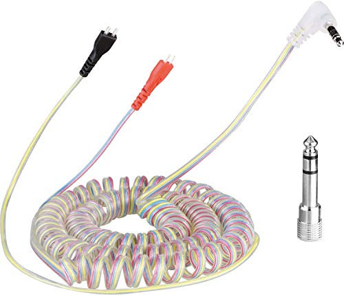 Zomo - Cable en espiral para auriculares (HD 25, 3,5 m), translúcido