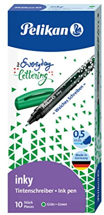 Pelikan Inky 273 Flüssigtintenstifte, Grün, 10 Stück