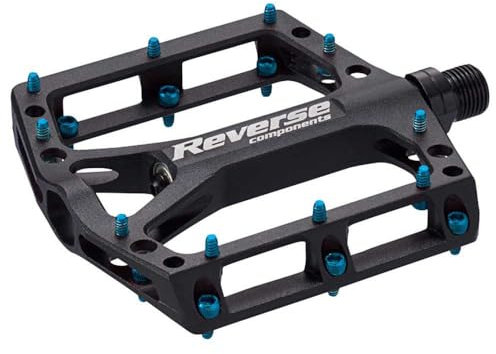 Reverse Black ONE Flat Fahrrad Pedal schwarz/hell blau