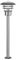 Action Standleuchte Outdoor line, 1-flammig, Serie Ferry, 1 x E27 maximale 46 W, Höhe: 80 cm, Durchmesser 22cm, Energieeffizienzklasse: geeignet für Leuchtmittel der EEK A++ bis E, Schutzklasse: IP 44