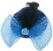 Fascinator Brillant, sortierte Farben, Fascinator, Minihut, Karneval, Accessoire (blau)