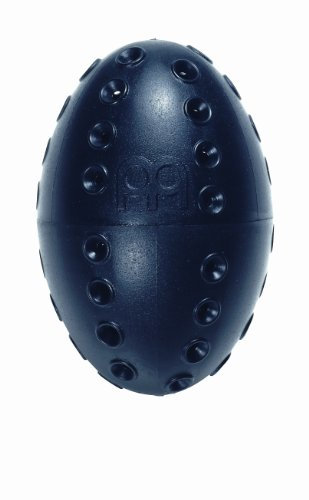 Meinl Percussion Loop Shaker Instrument - Egg-shaped Musical Instrument with holes - Plastic, Black (SH3BK)