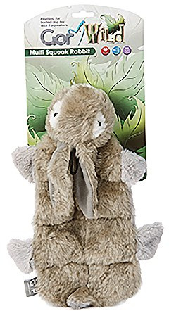Gor Pets Soft Dog Toy Plush Wild Multi-Squeak Rabbit