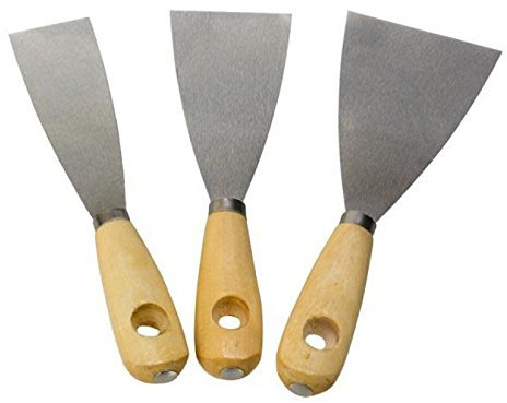 Malerspachtel Set 3 teilig - Spachtel 40 mm, 60 mm, 80 mm