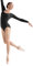 Bloch Dance Women's Lepsi Microlux Long Sleeve Leotard, Black, Medium