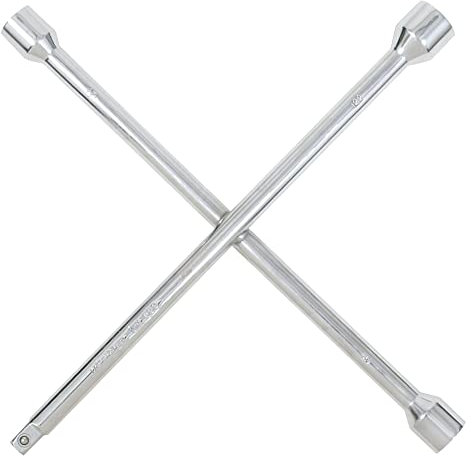 KS Tools 518.1153 Radkreuzschlüssel f.PKW,1/2x17x19x21mm, 40 cm