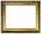 Barockrahmen Gold fein verziert 840 ORO, 30x40 Leerrahmen