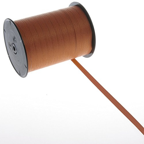 Deko und Band Wetterfestes Polyband mit Holzmaserung - Rostbraun - 7 mm - 250 m Rolle - 40