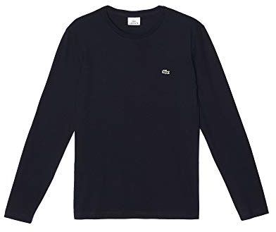 Lacoste Herren T-Shirt Rundhals TH2040, Männer Basic Tshirt,Tee,Regular Fit,Schwarz,5 (L)