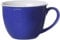 Ritzenhoff & Breker Doppio Jumbotasse, Jumbo Obere, Milchkaffee Obertasse, Ober Tasse, Geschirr, Porzellan, Indigo Blau, 350 ml, 63813, 1 Stück