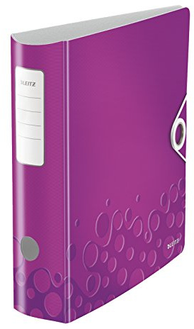 Esselte Leitz Qualitäts-Ordner Active WOW, A4, Polyfoam, breit (10er Packung, violett)