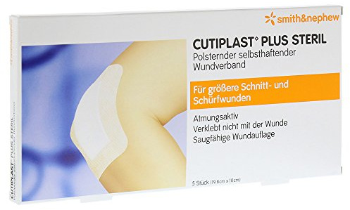 Cutiplast Plus Steril 10x19,8 cm Verband, 5 St