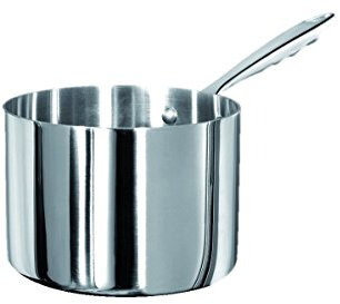 Pentole Agnelli ALUM10520 Hoher Stieltopf, Aluminium, Silber