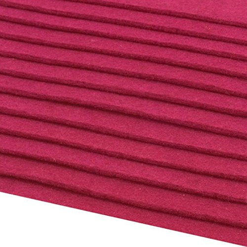 Schnoschi 12 Filzplatten Bastelfilz Filz pink 2-3 mm dick DIN A4 20x30 cm