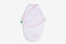 LULANDO Ganzkörper Pucksack Pucktuch Strampelsack aus 100% Baumwolle, von Hebammen empfohlen, Öko-Tex Standard 100, Farbe: White/Pink