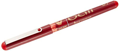 Pilot 718354 Kugelschreiber Roller V-Ball, 0.7 mm, rot