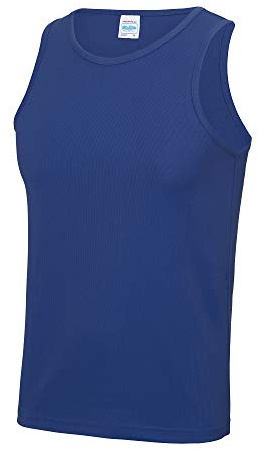 Just Cool Mens Sports Gym Plain Tank / Vest Top