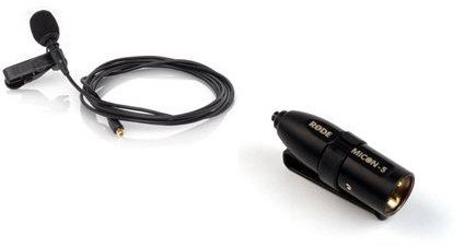 Kit Rode Lavalier Micro Cravate + Rode MICON-5 Adaptateur de connecteur 3 pin XLR