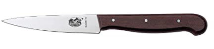 Victorinox Couteauà découperà bout pointu avec lame de 12 cm et manche en palissandre Acier inoxydable Marron 30 x 5 x 5 cm