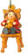 Hubrig Volkskunst GmbH - Christbaumschmuck: Teddybär - 7,5cm - Gold - Glas - Hängend - Traditional Folk Art - Weihnachten