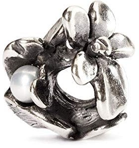Trollbeads Damen-Bead 925 Sterling Silber weiß TAGBE-00028